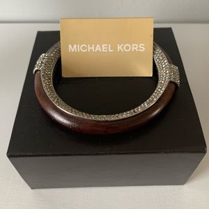 MICHAEL Michael Kors Wood Pave Bangle Bracelet